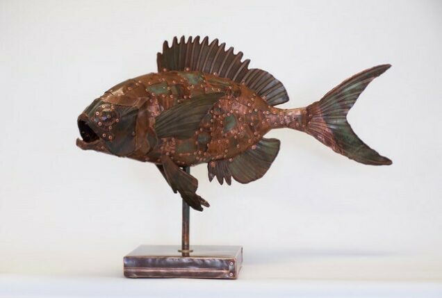 Northern Porgy 30 long Recycled copper fish pop rivet construction 2016